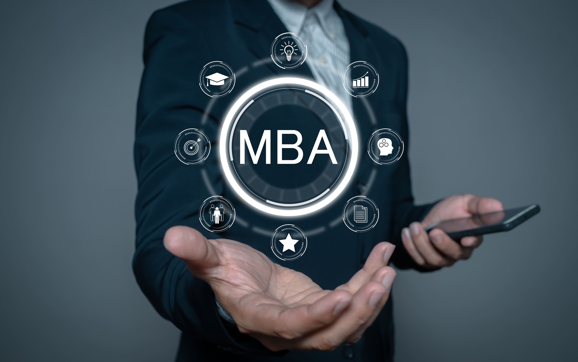 Profesional de maestría en administración de empresas MBA enfocado en gestión empresarial