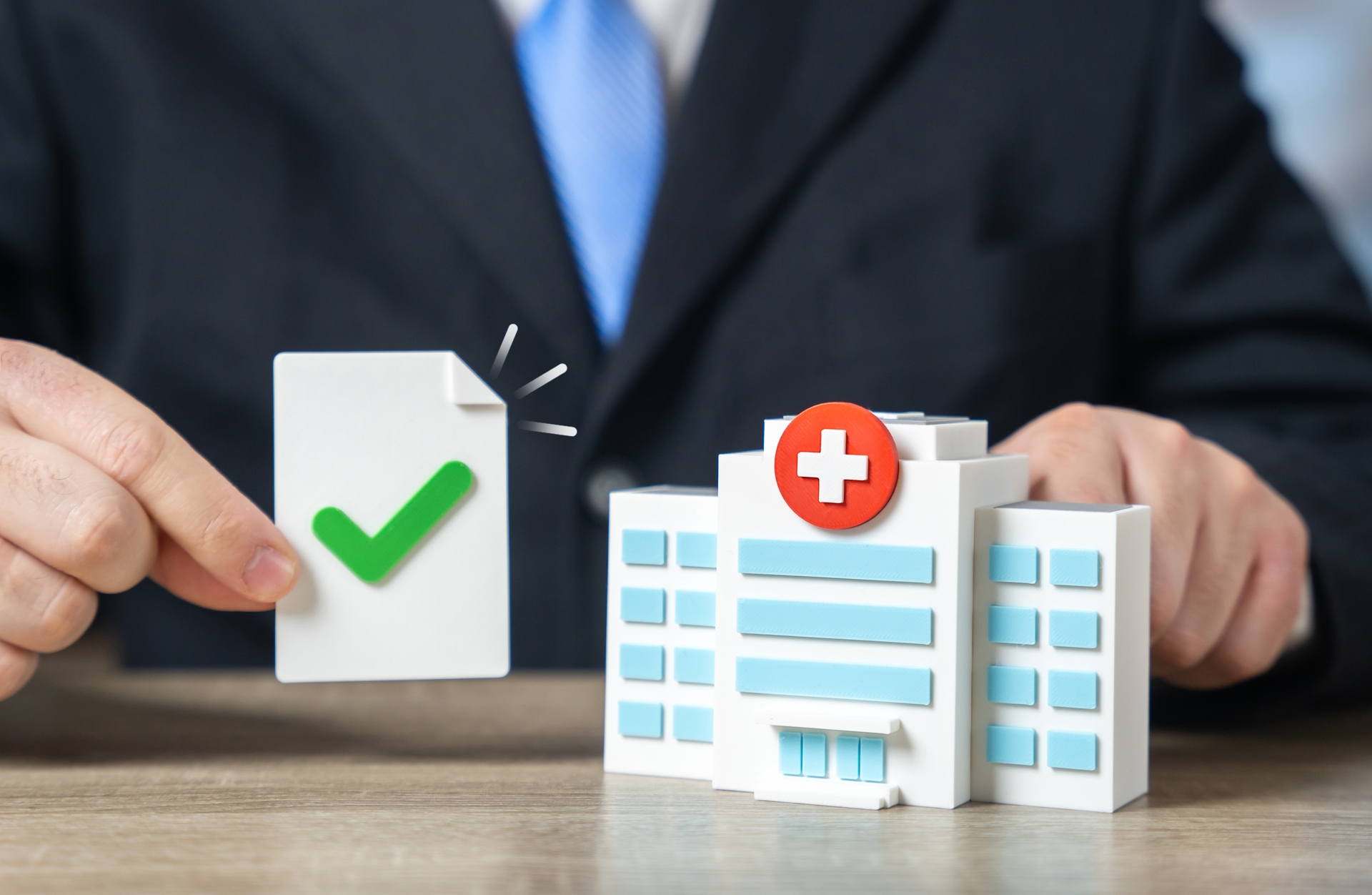 Hospital con sello aprobado, símbolo de Calidad en salud en el Programa Gestión calidad publica.