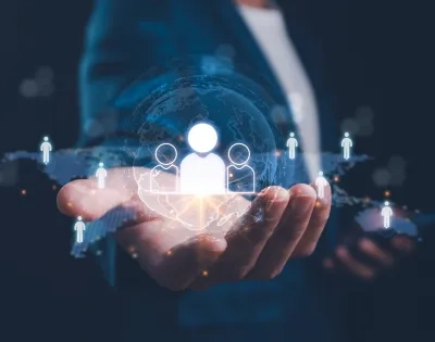 Representación de gestión y liderazgo global para el programa de administración de empresas.