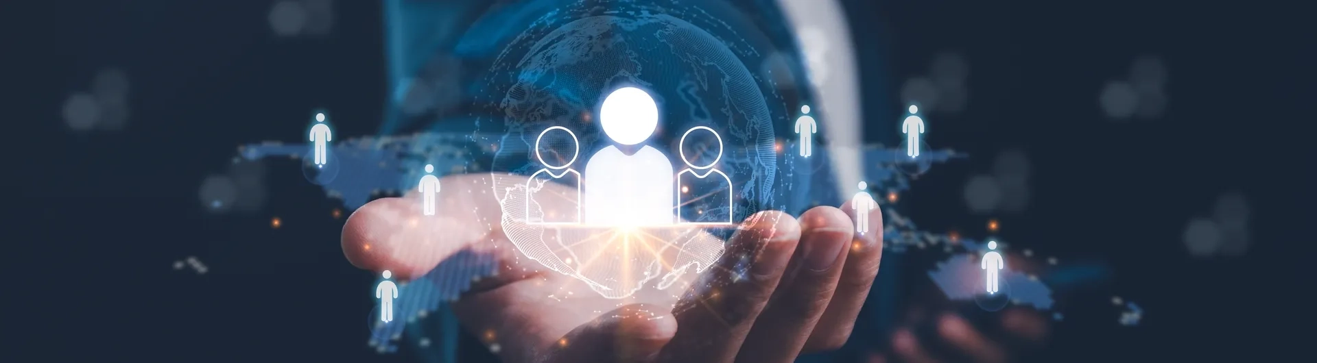 Representación de gestión y liderazgo global para el programa de administración de empresas.