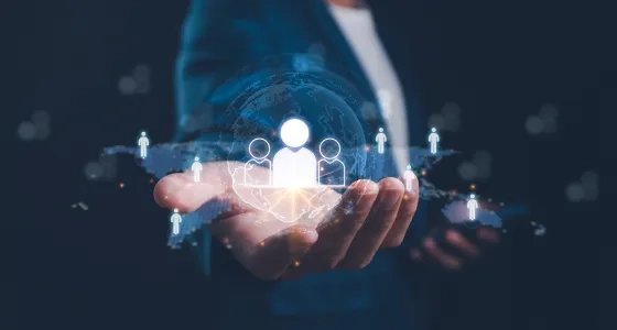 Representación de gestión y liderazgo global para el programa de administración de empresas.